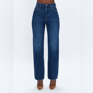 Nwot Pistola Cassie Super High Rise Straight Jeans - image 1